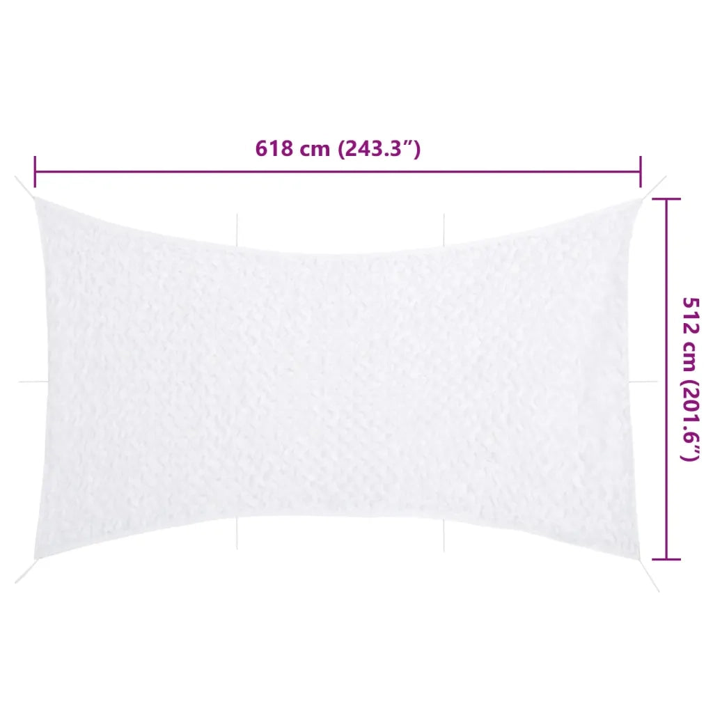 vidaXL Rete Mimetica con Custodia di Conservazione 618x512 cm Bianca