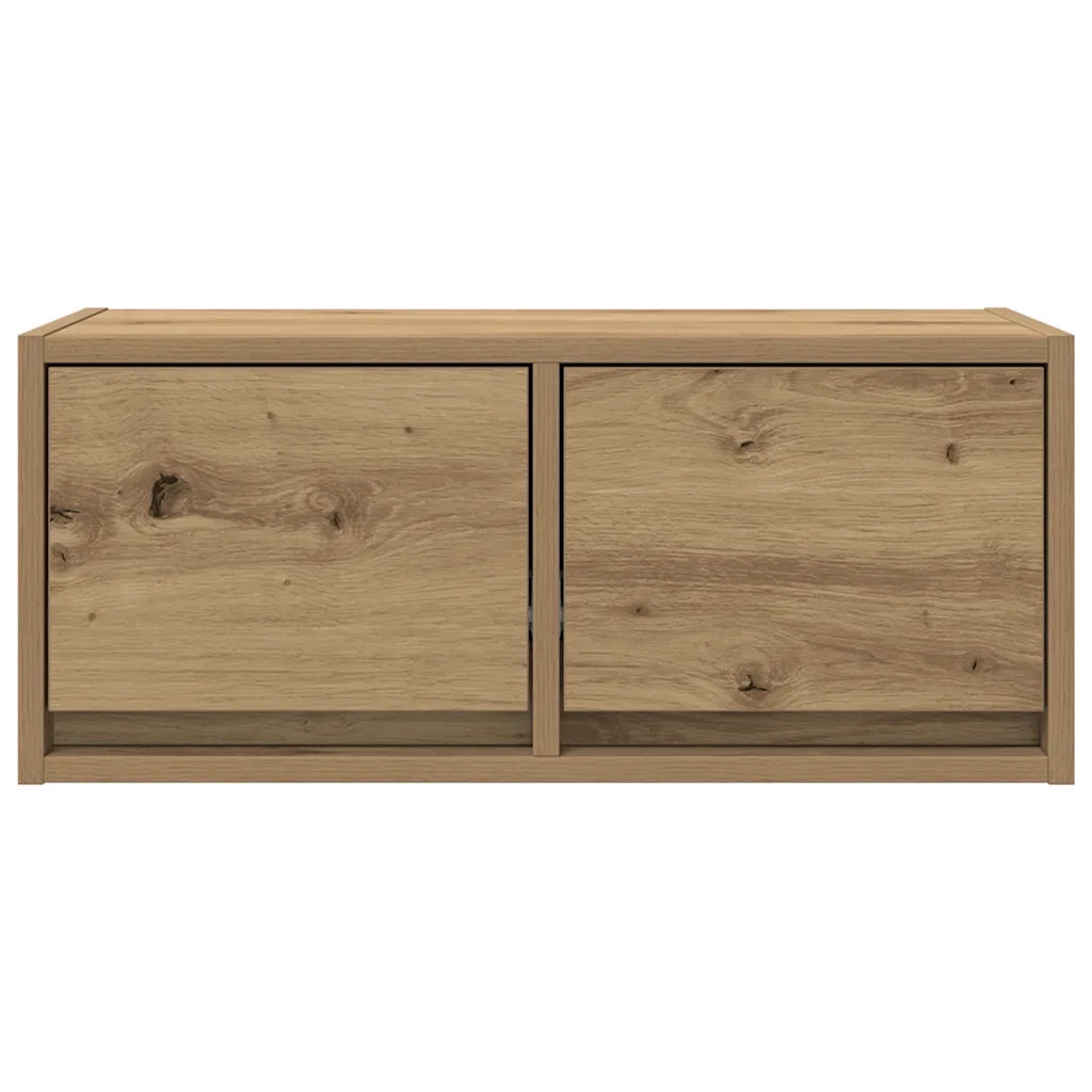 Mobili Porta TV 2 pz Rovere Artigianale 60x31x25,5cm Truciolato 861507