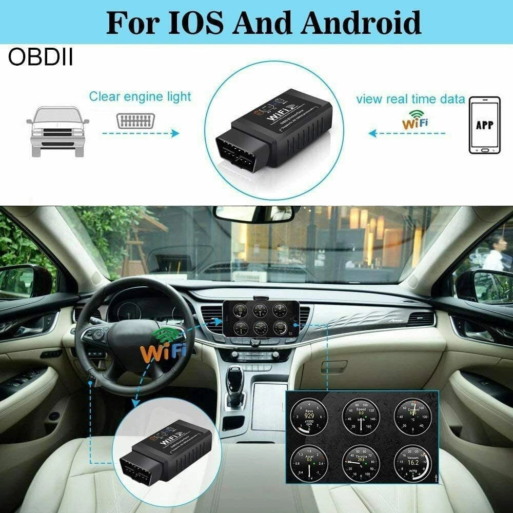 Trade Shop - Obd2 Auto Code Lettore Codici Scansione Problemi Wireless Android Windows Wifi -