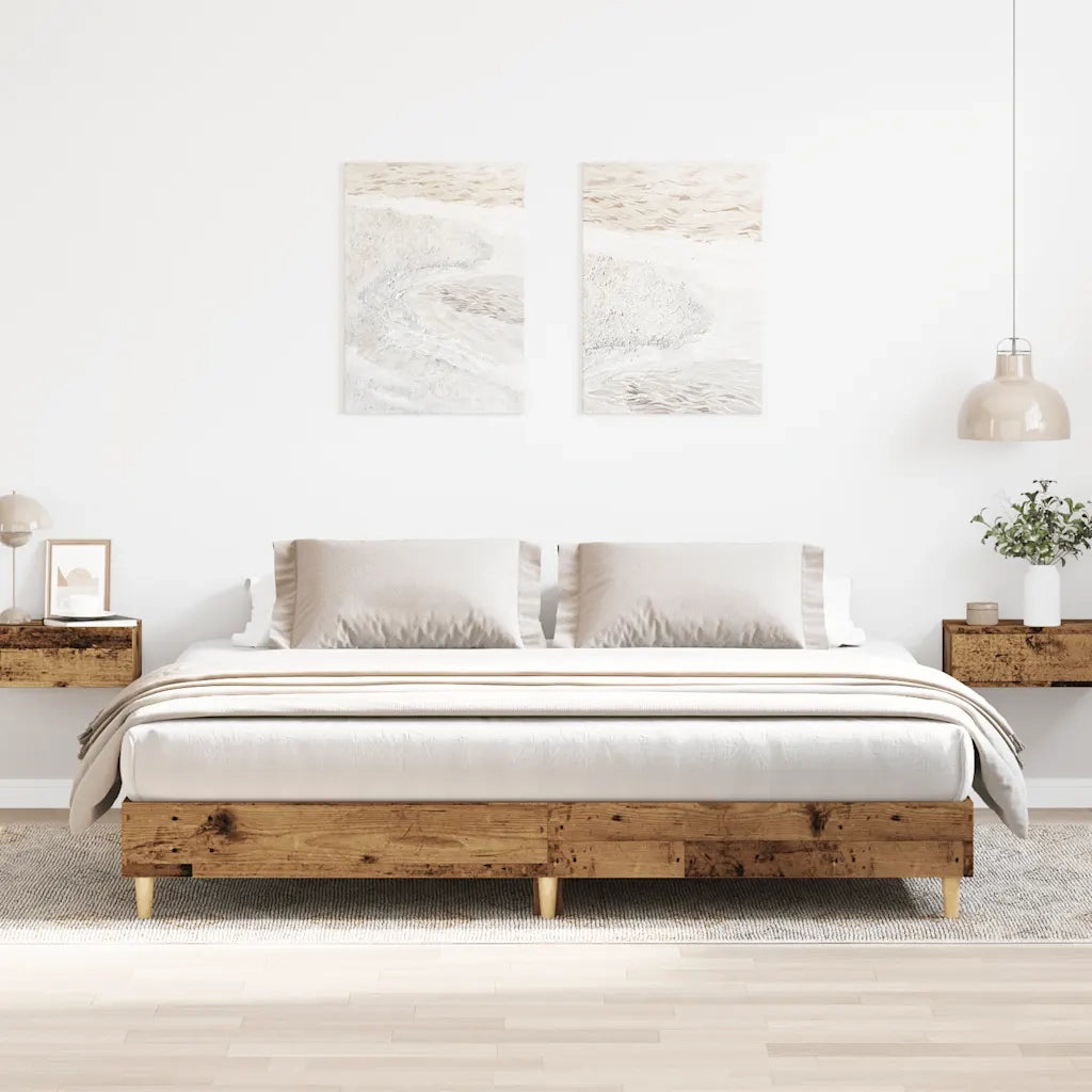 Giroletto senza Materasso Legno Antico 160x200 cm in Truciolato 3329037