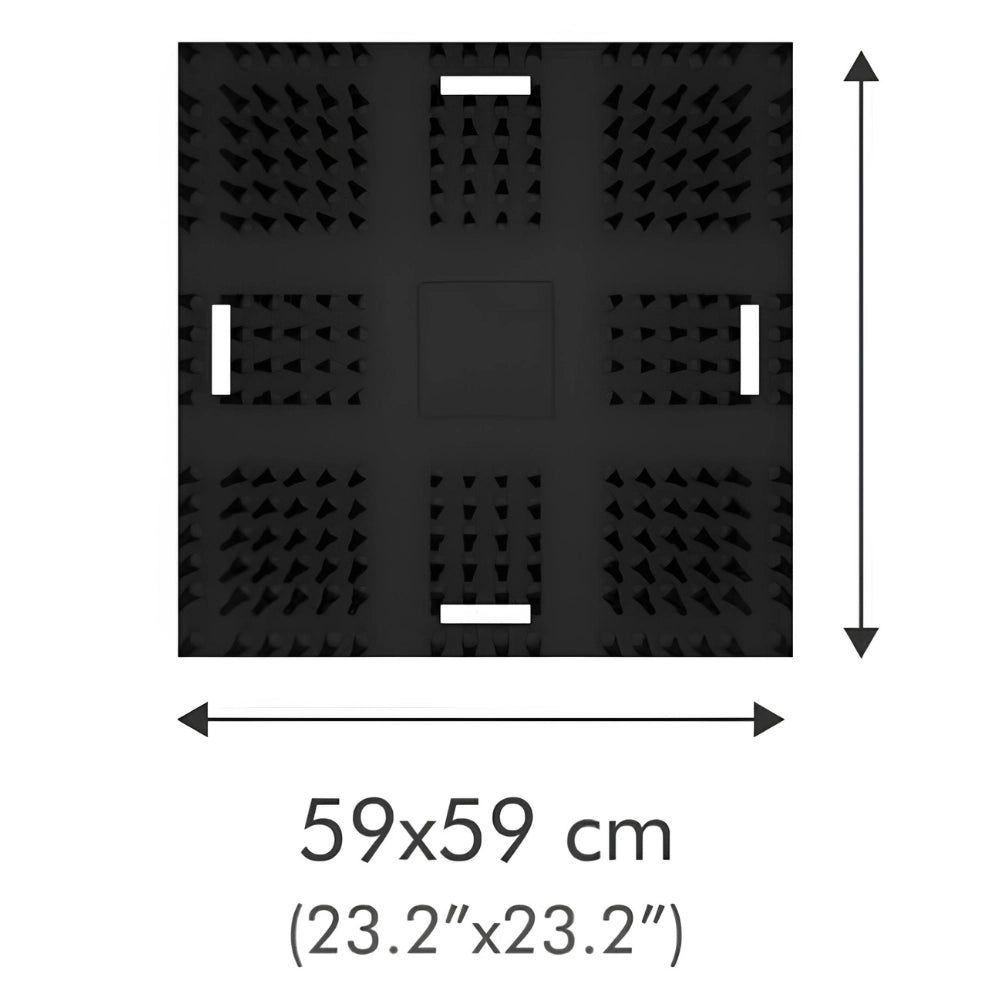 Tappetino multifunzione gomma up 59x59cm tagli fori incisioni confezione 2 pezzi