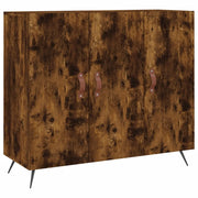 Credenza | Madia | Buffet da pranzo | Armadio da pranzo Rovere Fumo 90x34x80 cm in Legno Multistrato