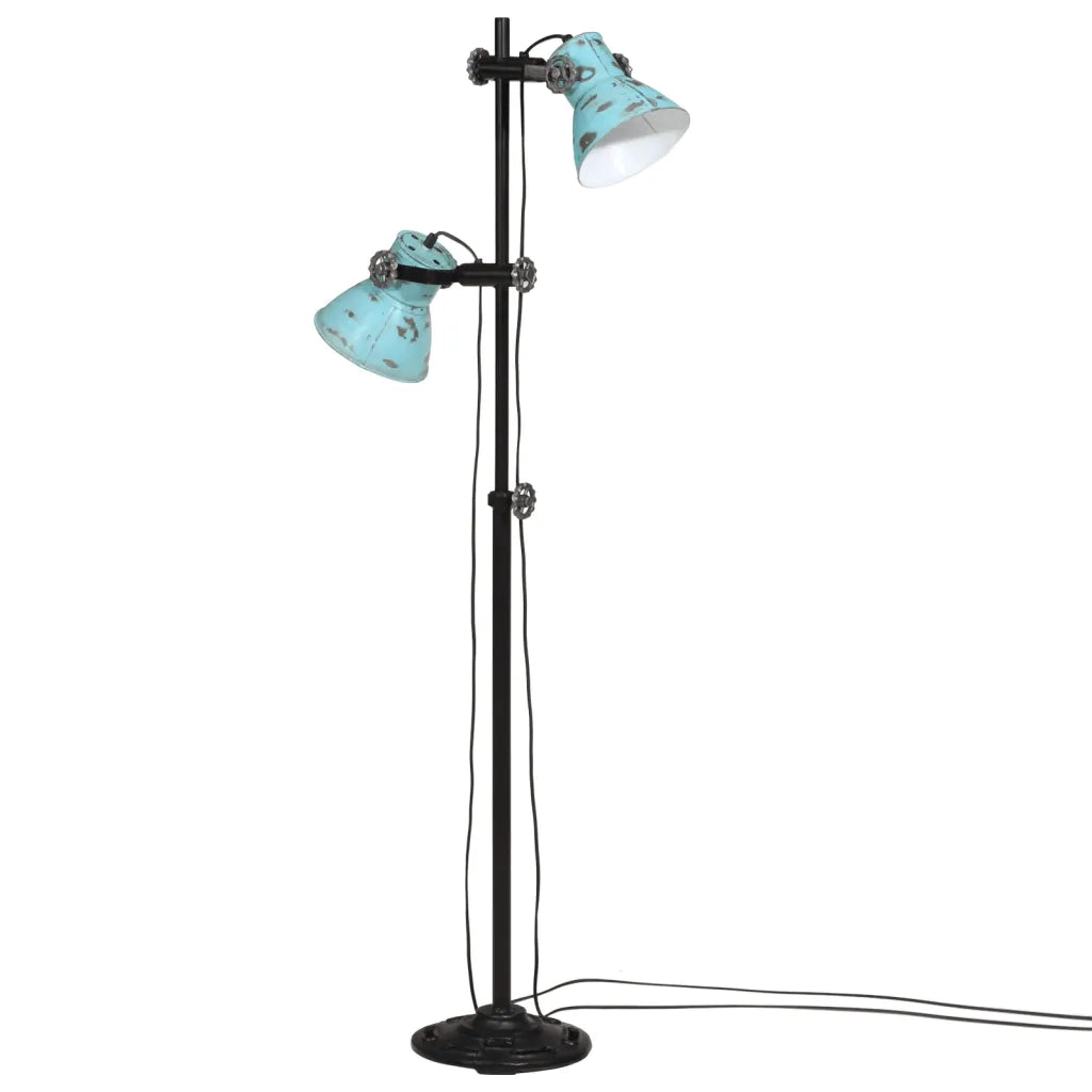 Lampada da Terra 25 W Blu Anticato 25x25x90/140 cm E27 CFW7364926