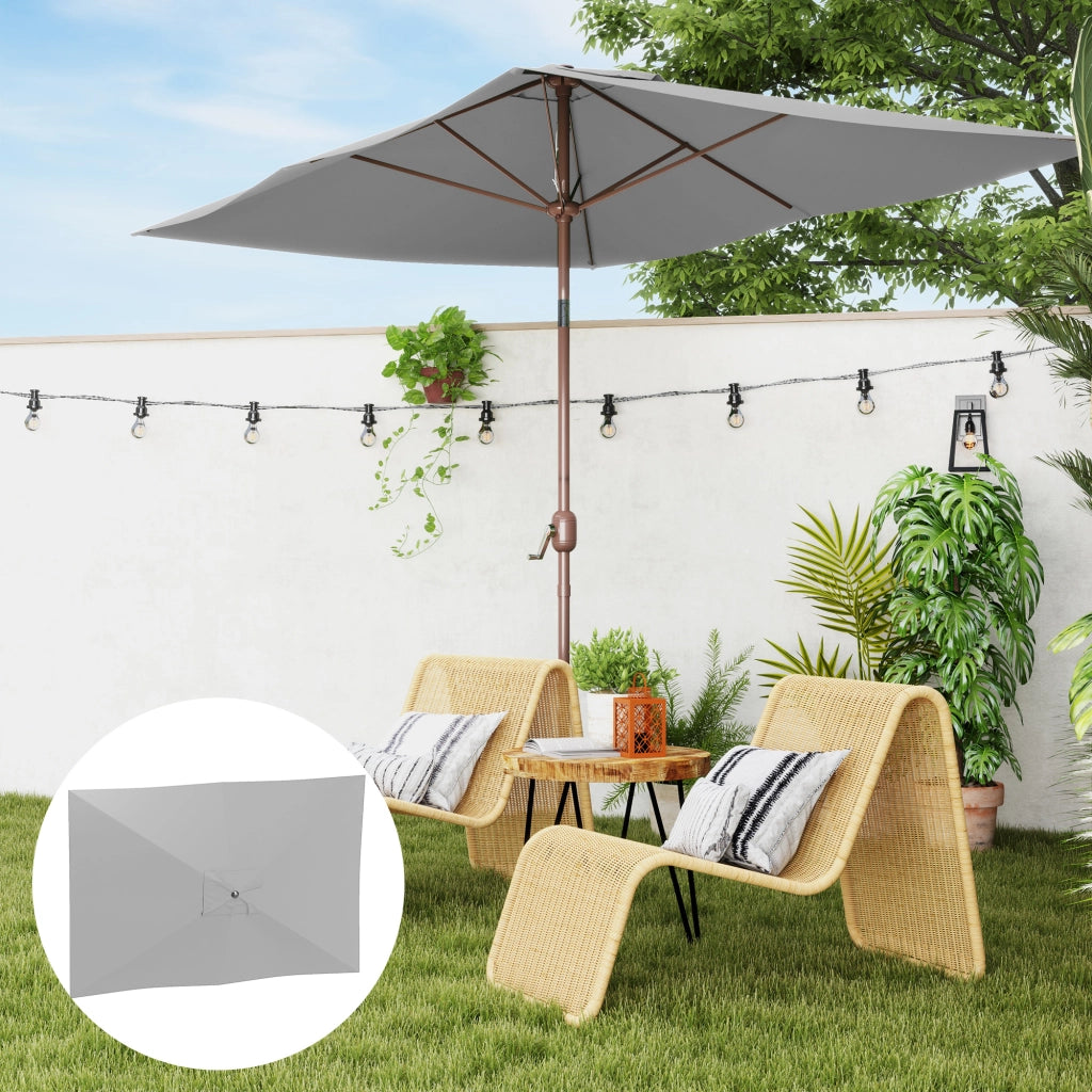 Toldo da giardino 3x2 m ¨C Zephmum ¨C Grigio con protezione UV 50+