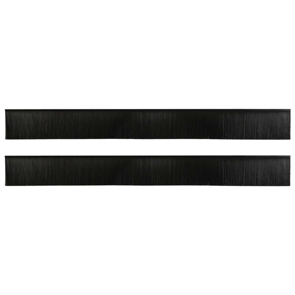 Spazzole per porte autoadesive 2 pcs Nero 100 cm 42019573