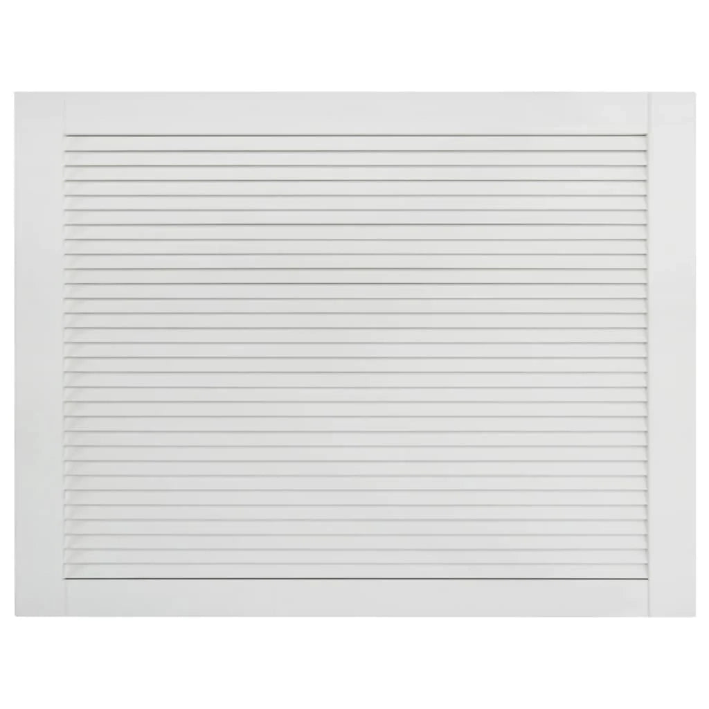 Set di 4 ante a persiana ante per armadi ante per mensole rivestimento per armadio guardaroba 39,5 x 59,4 cm legno di pino massiccio bianco 02_0003928