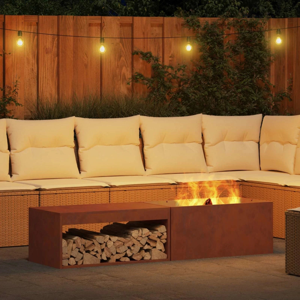Focolare Marrone 160 x 45 x 35 cm Acciaio CFW6245390