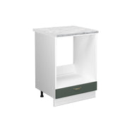 Mobile per forno da incasso Fame-Line Verde-oro rustico/Bianco 60 cm, PL Marmo Vicco