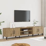 Mobile TV-Credenza per TV-Console TV Rovere Artigianale 180x31,5x40cm in Legno Multistrato