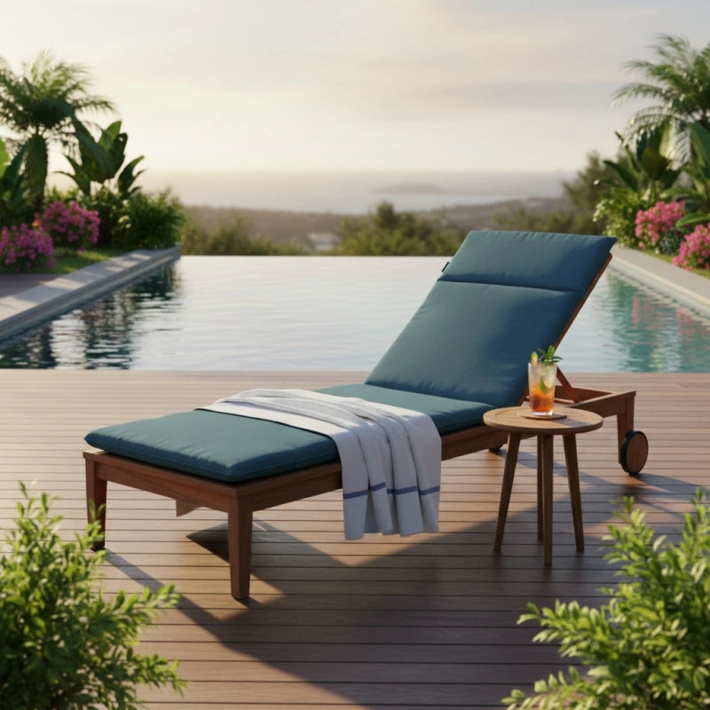 Coussin de bain de soleil ECO+ - MADISON SÃ©rie Canvas - Bleu
