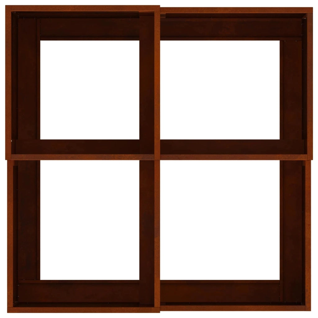Vaso da giardino Ruggine 100 x 100 x 48 cm 865854