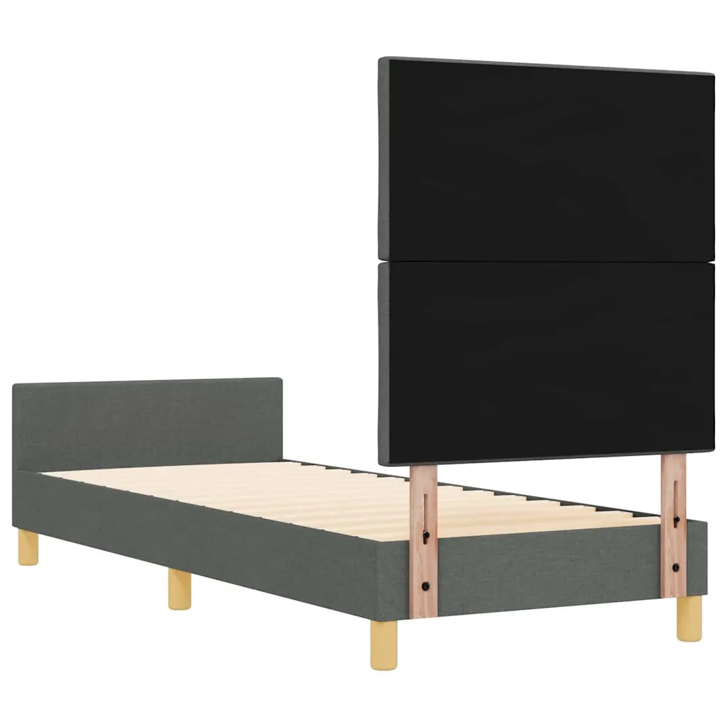 Struttura del letto-Giroletto Grigio scuro 80 x 200 cm Tessuto 959559