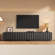 Mobile TV con Anta a Onda e Vano Contenitore ¨C MINIMAL ¨C Bianco/Nero, Push-to-Open
