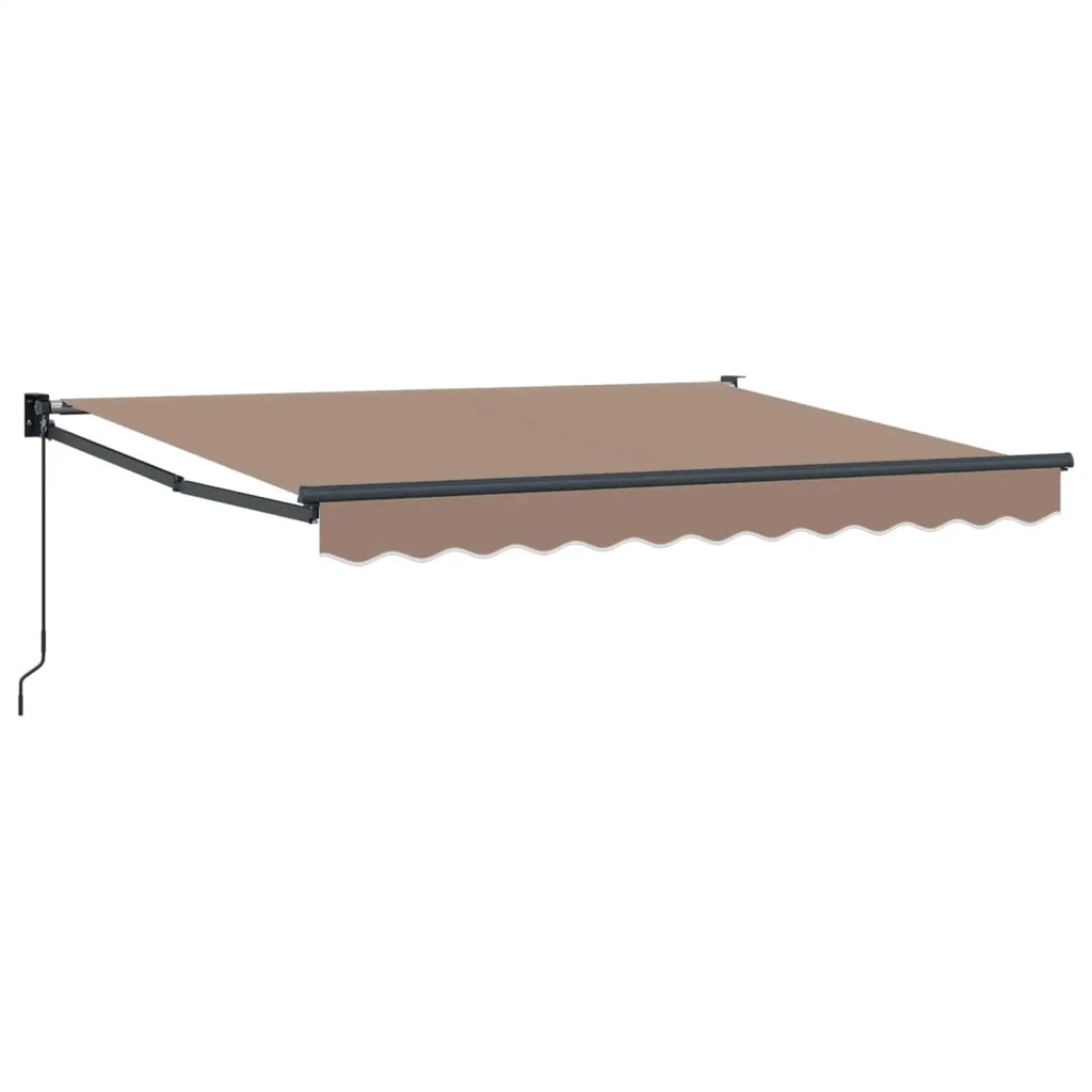 Tenda retrattile Tortora 4 × 3 m 100% Poliestere e Alluminio 3426056