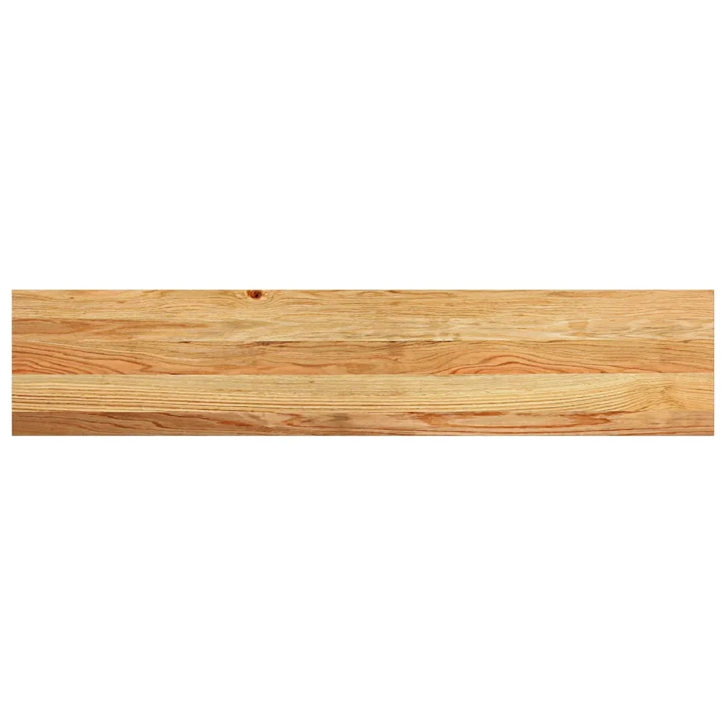 vidaXL Davanzali 2 pz Marrone Chiaro 120x30x2 cm Legno Massello Rovere