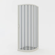 Box doccia a soffietto in PVC 80x80 cm H 185 mod. Loto con apertura laterale