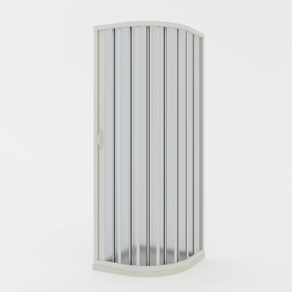 Box doccia a soffietto in PVC 80x80 cm H 185 mod. Loto con apertura laterale