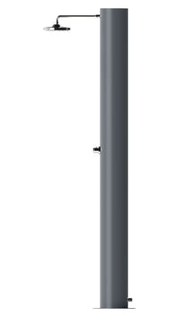 Doccia Solare da Giardino 70 L Soffione Eco Rain e Miscelatore Temporizzato Arno TA Grigio Ardesia