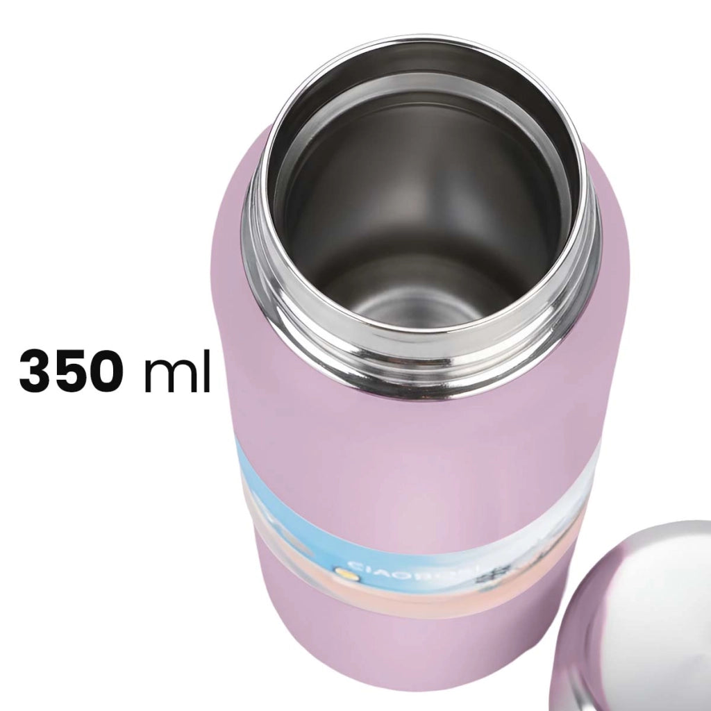 Bottiglia Isotermica 350ml in Acciaio Inossidabile Ermetica Rosa Avizar