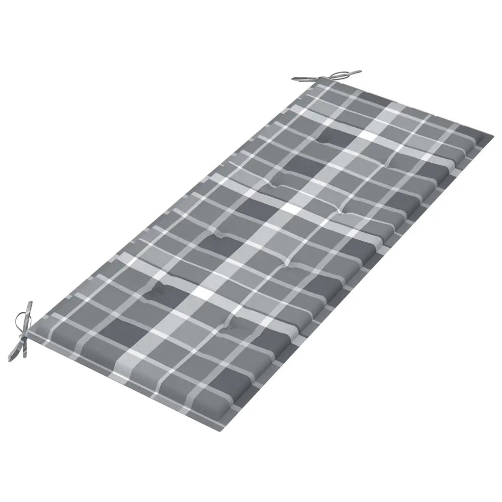 Panca da Giardino con Cuscino 120 cm in Bambù 3063890