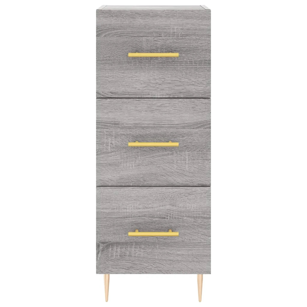 Credenza | Madia | Buffet da pranzo | Armadio da pranzo Grigio Sonoma 34,5x34x90 cm in Legno Multistrato
