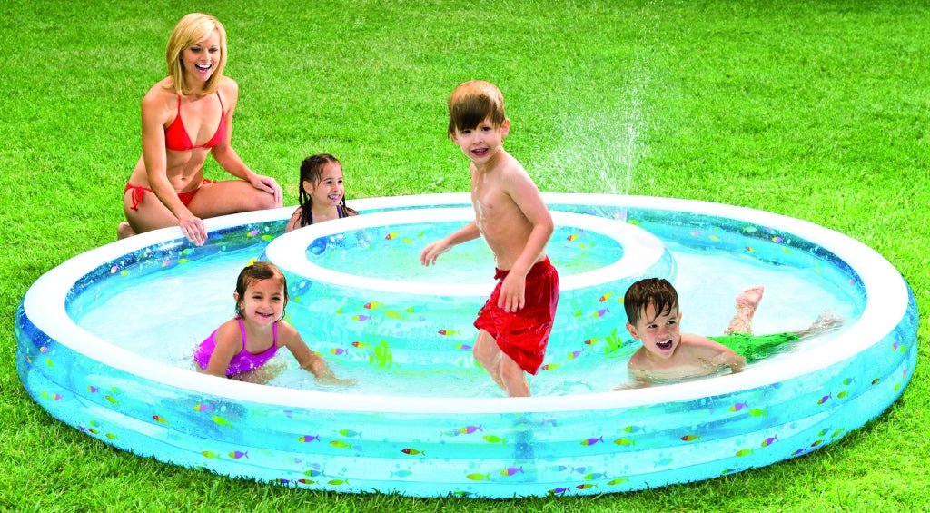Intex PISCINA TONDA GONFIABILE BABY FISH DOUBLE  cm. 279x36 h (lt. 990+232)