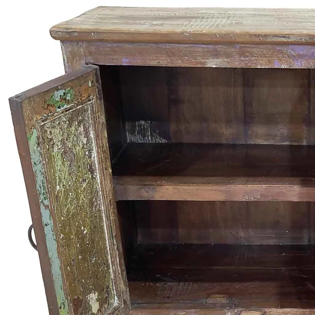 Credenza artigianale in legno 130x40x77h cm
