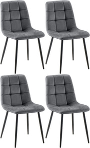 4er Set Esszimmerstuhl Tilde Samt