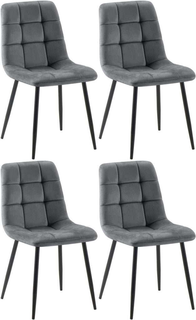4er Set Esszimmerstuhl Tilde Samt