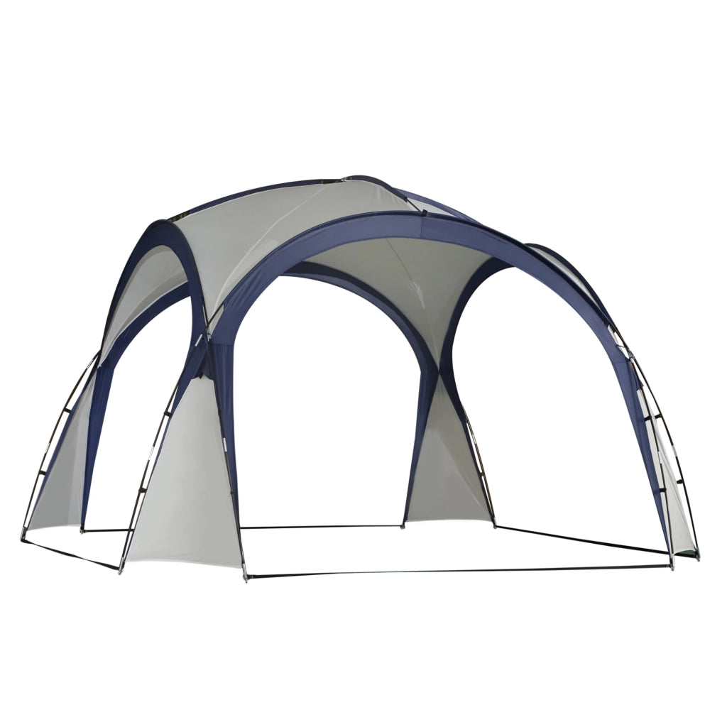 Tenda da campeggio Tenda da giardino Tenda Tenda Tenda Tenda Solare Pallino Impermeabile Palo in fibra di vetro resistente alle intemperie + Poliestere Crema Bianco + Blu 3;5 x 3;5 x 2;3 m
