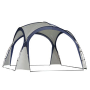 Tenda da campeggio Tenda da giardino Tenda Tenda Tenda Tenda Solare Pallino Impermeabile Palo in fibra di vetro resistente alle intemperie + Poliestere Crema Bianco + Blu 3;5 x 3;5 x 2;3 m