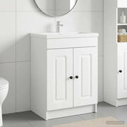 Mobiletto da bagno sotto il lavello Bianco 56 x 37,5 x 81 cm 890004