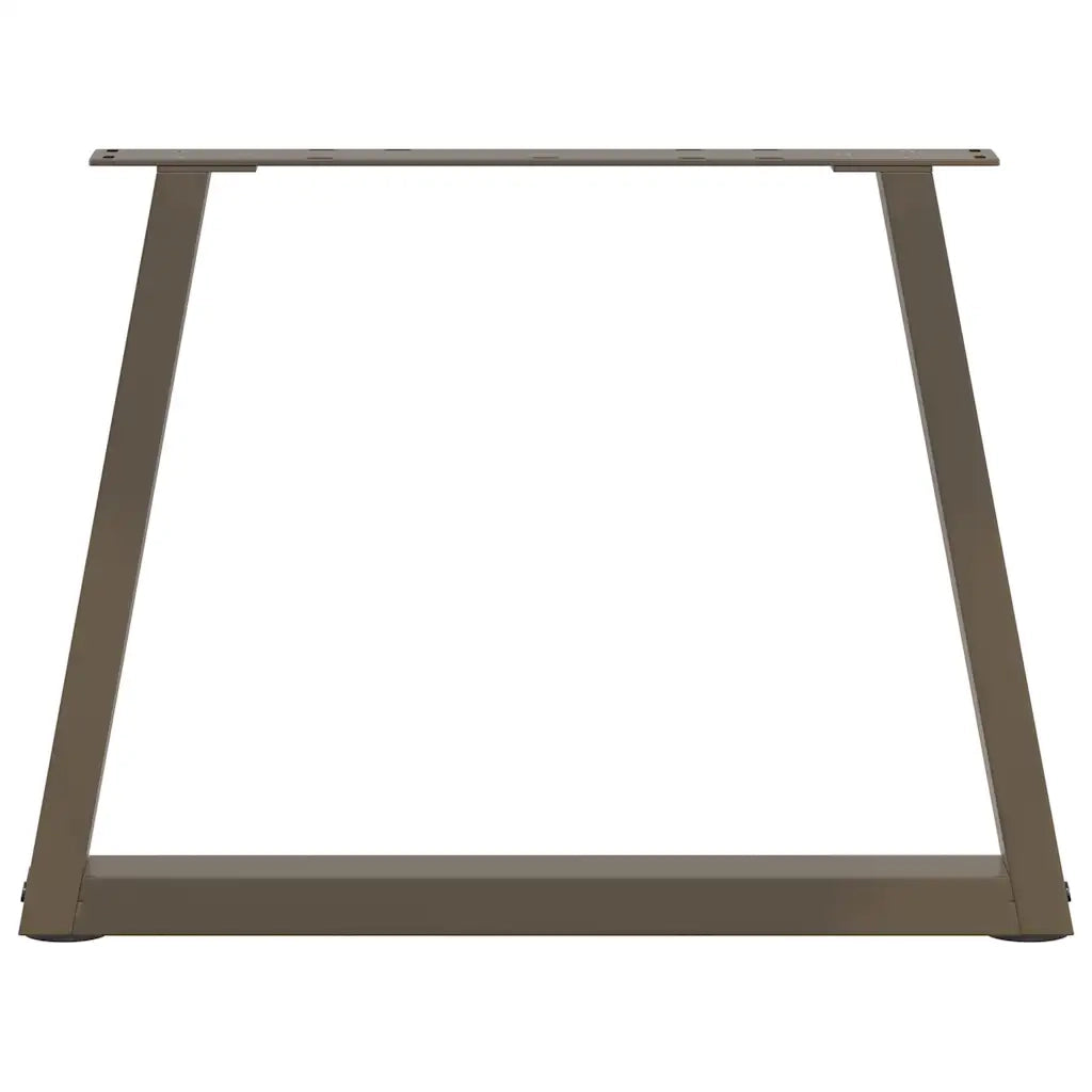 vidaXL Gambe per Tavolino da Caffè a Forma di V 2 pz Acciaio Naturale 70x(42-43,3) cm Acciaio
