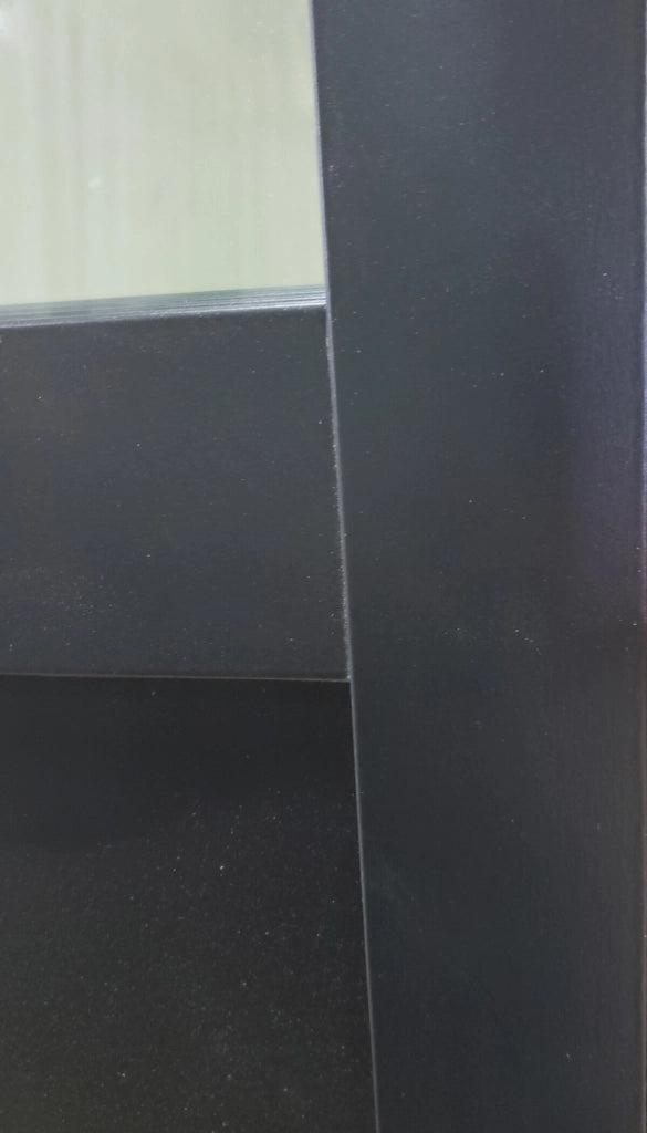 Porta scorrevole nera da officina H204 x L73 senza montante