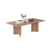 Turate, Tavolino da Salotto Forma Rettangolare, 119x60x40h cm Marrone Rovere