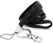 Lanyard Premium - Cinturino estensibile - Porta chiavi - Badge - Cavo telefonico - Chiusura di sicurezza - Lunghezza 76cm - Cinturino per collo