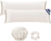 Set di 2 Cuscini di Qualità con Tessuto di Satin - Lusso e Protezione - Varie Colorazioni
