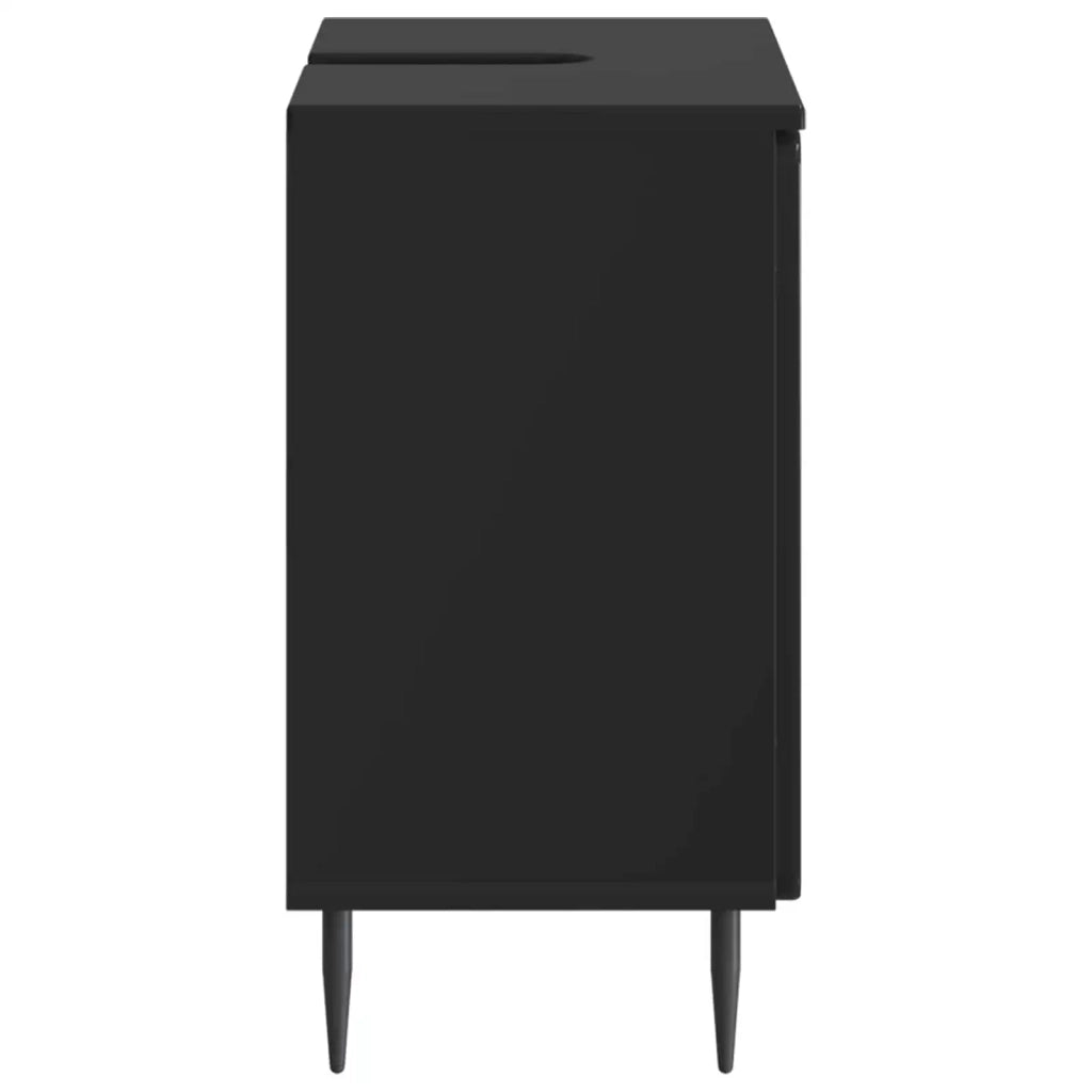 Armadio per Lavabo da Bagno ZWOLLE Nero 59,5 x 31,5 x 59 cm 896346