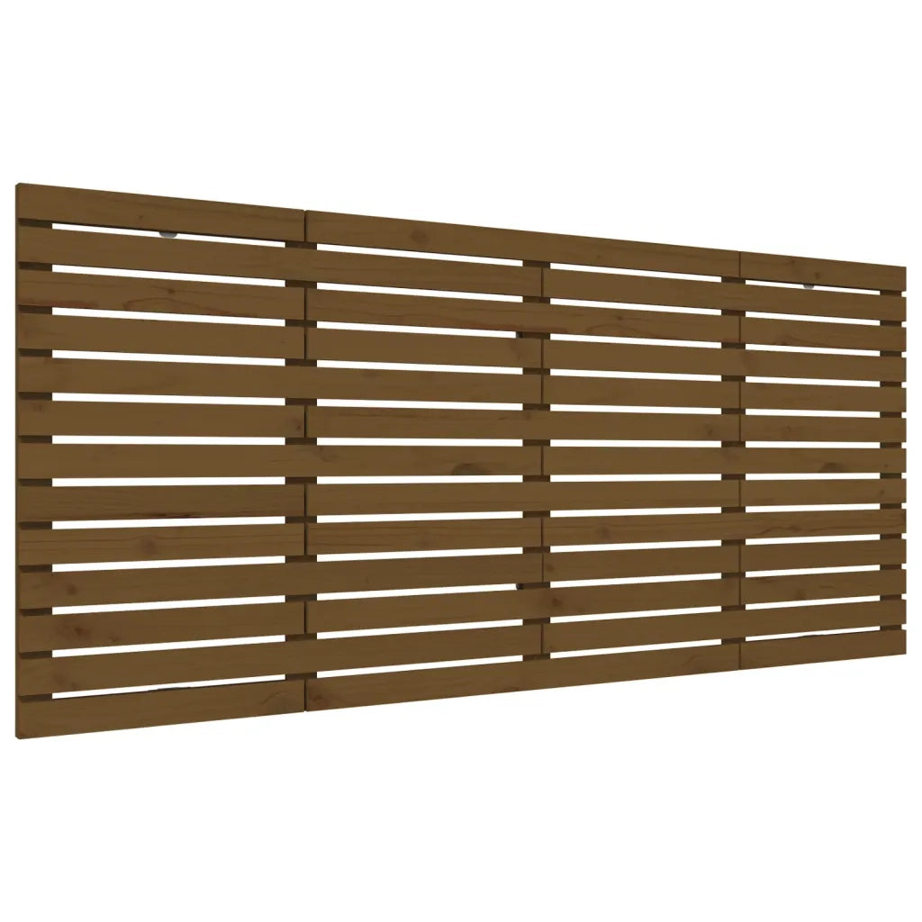 Testiera da Parete Miele 156x3x91,5cm in Legno Massello di Pinocod mxl 130291
