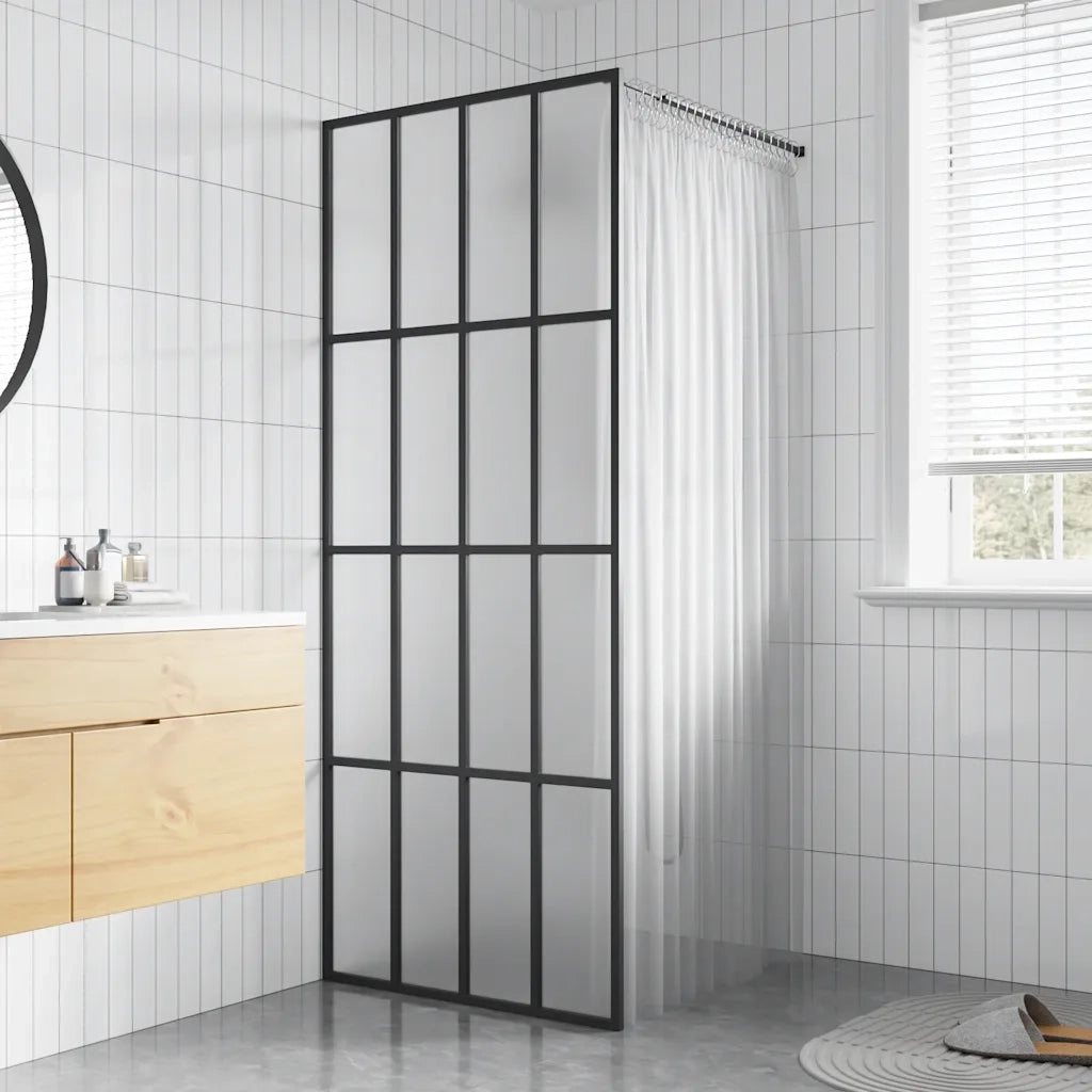 Cabina Doccia con Schermo in Vetro Temperato Glassato 80x195 cm