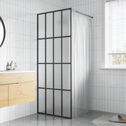 Cabina Doccia con Schermo in Vetro Temperato Glassato 80x195 cm