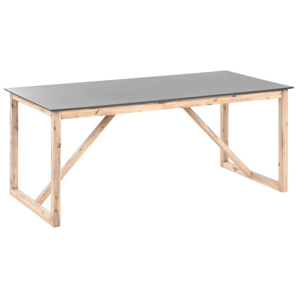 Set da pranzo da giardino per esterni con tavolo da pranzo e 2 panche Grigio giardino balcone terrazzo
