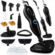 Stompolessivo 1500W 2-in-1 Asciugamano e Stompolessivo Manuale - Tempi di Accensione Superspediti - Uccide il 99,7% dei Batteri - Indicazione LED - Regolazione della Pressione del Vapore - Leggerezza - Compreso 7 Accessori per l'Asciugamano