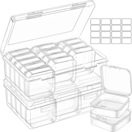 Organizzatore di cavi - Scatola trasparente da 30 - In plastica