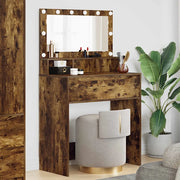 Tavoli da Trucco per Camera da Letto con cassetto Rovere fumé