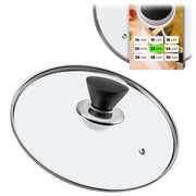 Coperchio in vetro KADAX da 22 cm, universale, resistente al calore, per pentole e padelle.