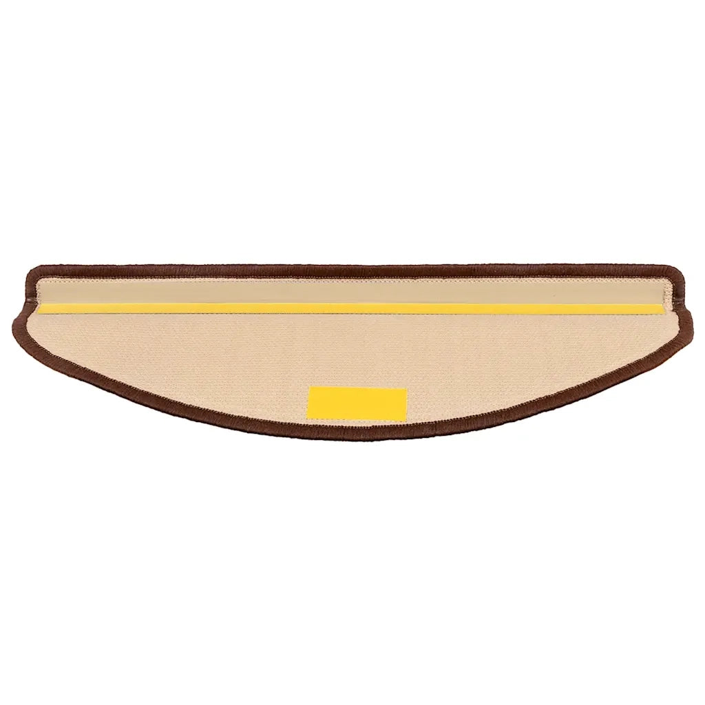 Tappetini Autoadesivi per Scale 15 pz Marronie 65x21x4 cm 322413