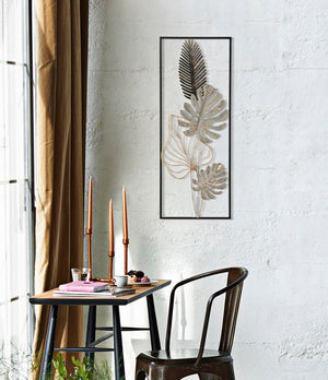 Pannello Plam 28,5x3x74 cm in Ferro Multicolor