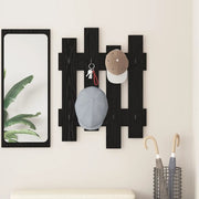 Appendiabiti a muro Rovere Nero 60 x 3 x 82 cm 874476