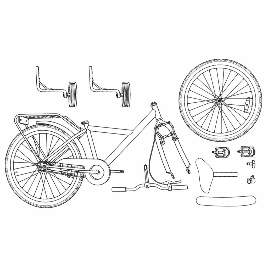 Bicicletta per Bambini 14 Pollici per bambini da 3 a 5 anni 42009502